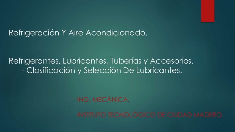 Tipos de lubricantes para compresores